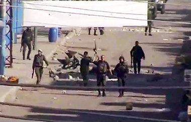 Soldaten im syrischen Daraa auf einem Amateurvideo vom Montag Soldaten im syrischen Daraa auf einem Amateurvideo vom Montag