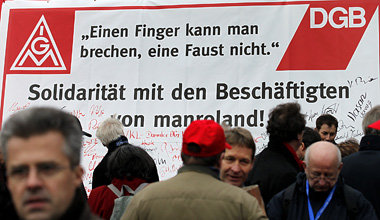 Gewerkschaften appellierten an Verantwortungsbewußtsein der Eign... Gewerkschaften appellierten an Verantwortungsbewußtsein der Eign...