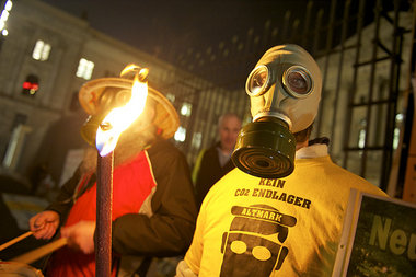 Protest gegen das CCS-Gesetz, am 8. November vor dem Bundesrat