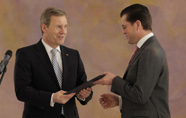 3. M&auml;rz 2011: Bundespr&auml;sident Christian Wulff &uuml;be...