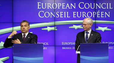 F&uuml;hlt sich stark: Ungarns Premier Viktor Orb&aacute;n (link...