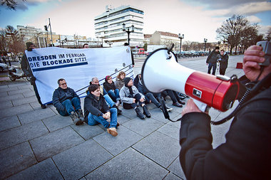 Blockadetraining 2012: &Uuml;bung f&uuml;r zivilen Ungehorsam in...