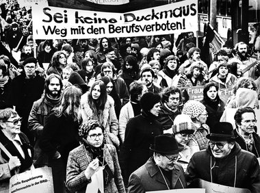 Bonn, 31. März 1979: Großdemonstration gegen den Radikalenerlaß
