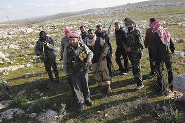 Aufständische bei Idlib am Samstag