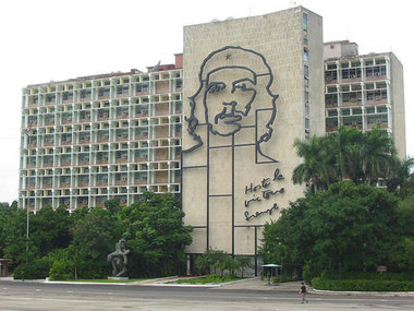 Che Guevara an der Plaza de la Revolución in Havanna
