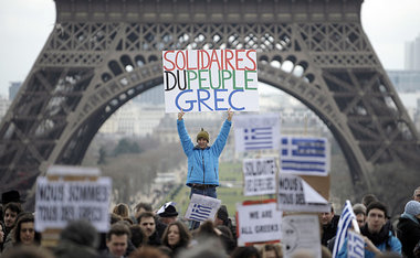 Demonstration am Eiffelturm am Samstag in Paris: Solidarität mit...