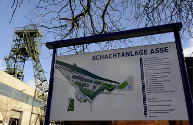 Schautafel auf dem Asse-Gelände in Remlingen Schautafel auf dem Asse-Gelände in Remlingen