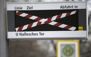 Am 18. Februar legte ein Warnstreik den BVG-Verkehr fast ganzt&a...