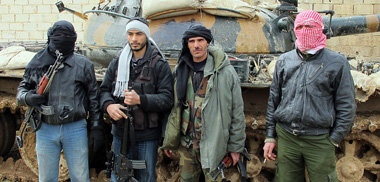 Mitglieder der &raquo;Freien Syrischen Armee&laquo; in Al-Qusair...