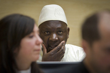 In Den Haag wurden bisher nur Afrikaner angeklagt. Thomas Lubang...