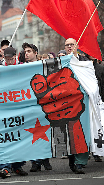 Demonstration gegen 129-Verfahren am 18. März 2012 in Berli... Demonstration gegen 129-Verfahren am 18. März 2012 in Berli...