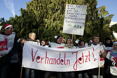 Seit November im Ausstand: Wicker-Pflegekräfte fordern Verh... Seit November im Ausstand: Wicker-Pflegekräfte fordern Verh...