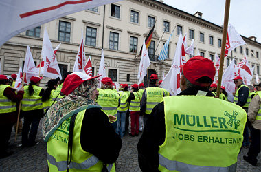 Es geht um ihren Job: Besch&auml;ftigte von M&uuml;ller Brot dem...