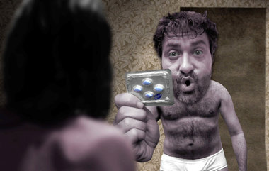 Hilft ein blaues Wunder und er wird zum &raquo;Erectionman&laquo...