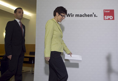 Bereit, ihr Land zu sanieren: Heiko Maas und Annegret Kramp-Karr...