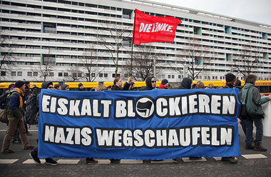 Demonstration 2012 in Dresden. Die Justiz keilt gegen Antifaschi...
