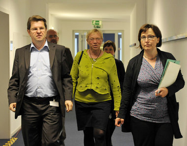 »Dänen-Ampel«: SPD-Landechef Ralf Stegner, Anke Spoorendonk, Spi...