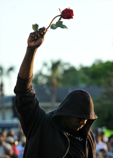Gedenkkundgebung für Trayvon Martin im März 2012 in Sanford/Flor...