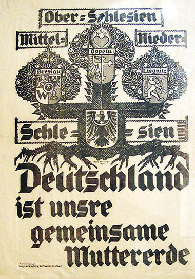 Deutsches Propagandaplakat zur Volksabstimmung in Oberschlesien ...