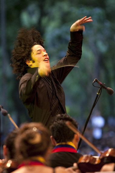 Vertrauter Gastdirigent der Philharmoniker: Gustavo Dudamel mit ...