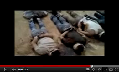 Bild aus dem Internetvideo vom Mittwoch: 13 get&ouml;te M&auml;n...