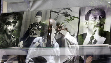 Mai 2012 in Kairo: Fotos fr&uuml;herer &auml;gyptischer Staatsch...