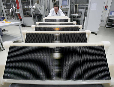 Solarzellenproduktion in Erfurt