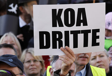 Protest auf Bajuwarisch: Demonstration auf dem M&uuml;nchner Mar...