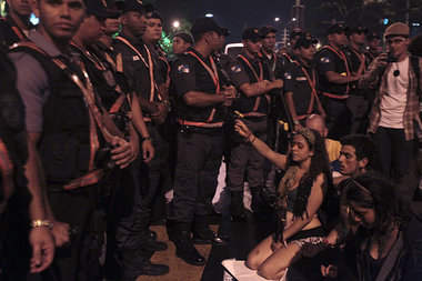 Flower Power in Rio: Demonstration am Mittwoch in der brasiliani...