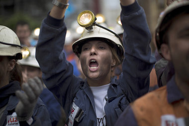 Die 32jährige Shaila Hidalgo schreit bei einer Protestdemonstrat...