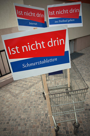 Protest von Fl&uuml;chtlingen 2011 in Oranienburg