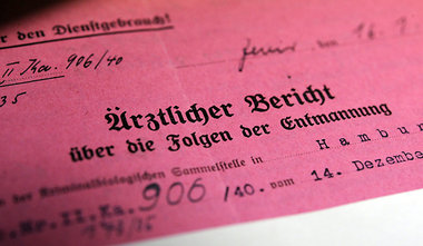 Von 1933 bis 1945 wurden eine halbe Million Menschen zwangssteri...