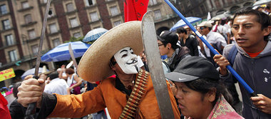 Mexiko-Stadt am 22. Juli: Protestdemonstration der Studentenbewe...