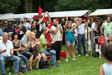 Viva Chávez! Die Debatten auf der Fiesta drehten sich um die akt...