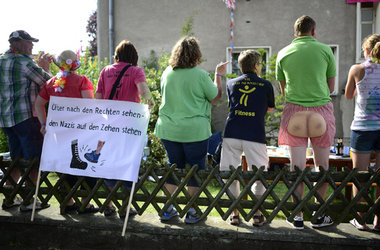 Die Neofaschisten sind in Bad Nenndorf keine gern gesehenen G&au...