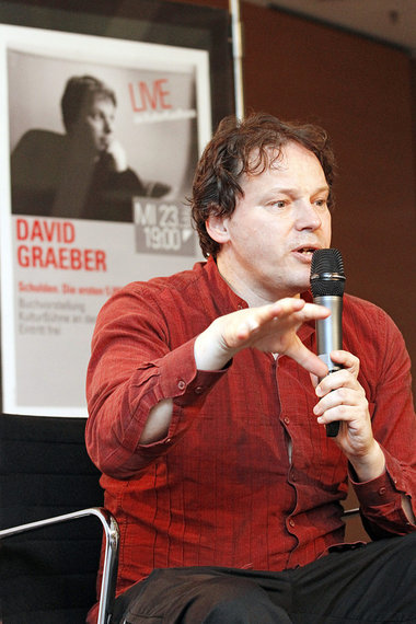 Anthropologe, sozialer Aktivist: US-Autor Graeber (hier bei eine... Anthropologe, sozialer Aktivist: US-Autor Graeber (hier bei eine...