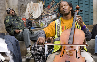 Nathaniel Ayers (Jamie Foxx) in »Der Solist« Nathaniel Ayers (Jamie Foxx) in »Der Solist«