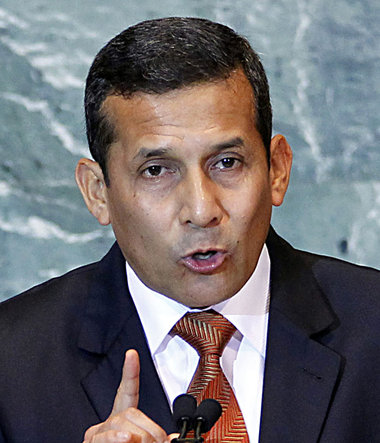 Perus Präsident Ollanta Humala Perus Präsident Ollanta Humala