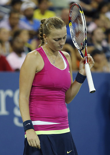 Regelmäßig bringt Kvitova ihre Fans im Alles-oder-nic... Regelmäßig bringt Kvitova ihre Fans im Alles-oder-nic...