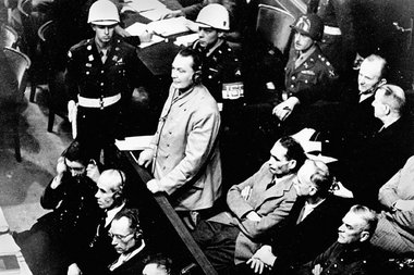 Hermann Göring vor dem Nürnberger Tribunal