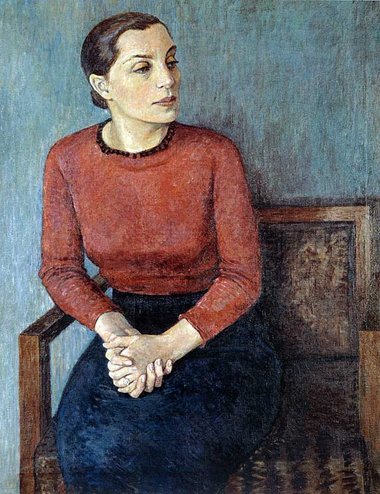 Heinrich Vogeler: Frau im Lehnstuhl (Lotte Loebinger), um 1938