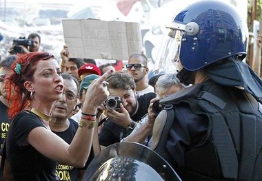 Protest am Sonnabend vor der Vertretung des Internationalen Währ...
