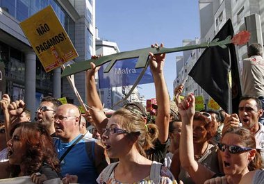 Widerstand gegen das EU-Krisenregime: Am 15. September gingen in...