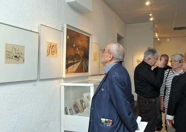 Er&ouml;ffnung der Gedenkausstellung in der GBM-Galerie in Berli...