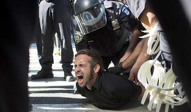 Polizeirepression gegen Proteste, New York am 17.9.2012