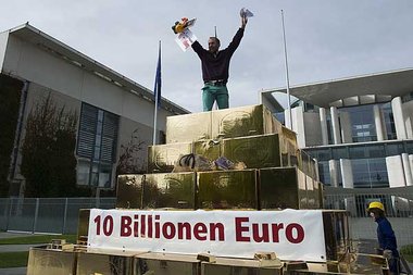 Wie Protestaktionen in Deutschland eben aussehen. »Campact... Wie Protestaktionen in Deutschland eben aussehen. »Campact...