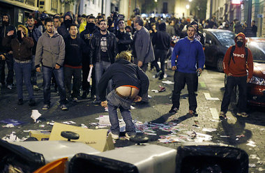 Demo in Madrid: Spanier zeigen, was sie vom &raquo;Sparprogramm&...