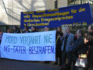 Demonstration vor dem Münchner Landgericht am Freitag