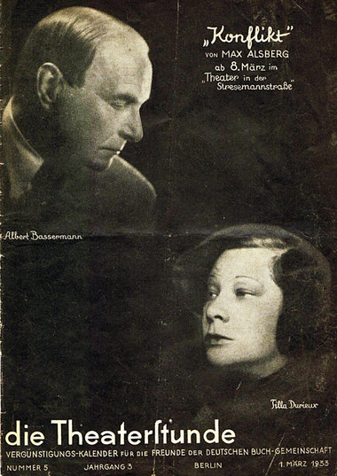 Von Nazis angefeindet: Durieux und Bassermann im M&auml;rz 1933