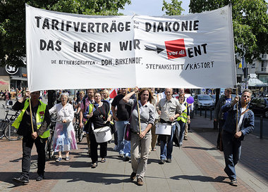Auch Diakonie-Besch&auml;ftigte h&auml;tten gern einen Tarifvert...